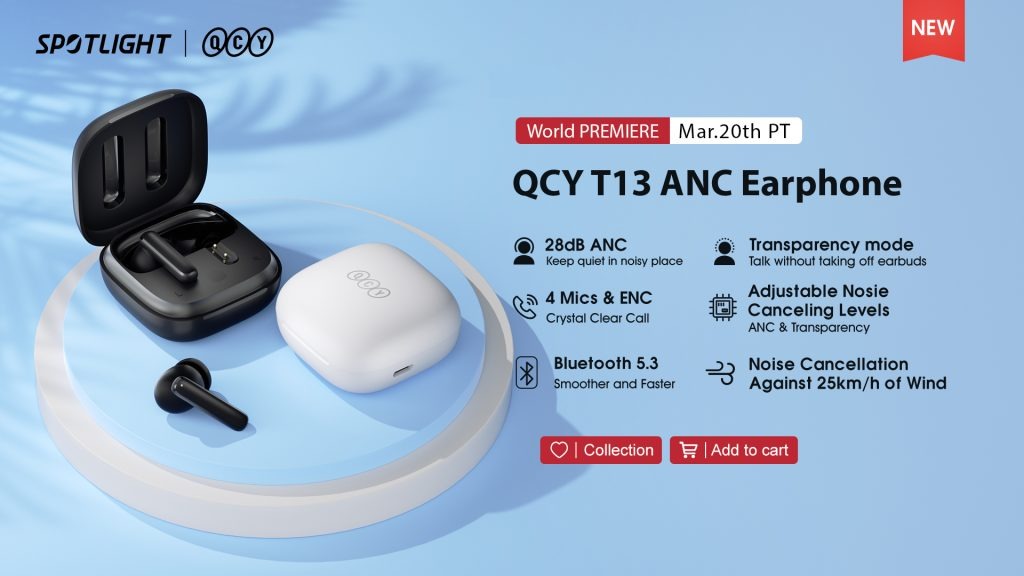 QCY T13 ANC True Wireless Bluetooth Earphone