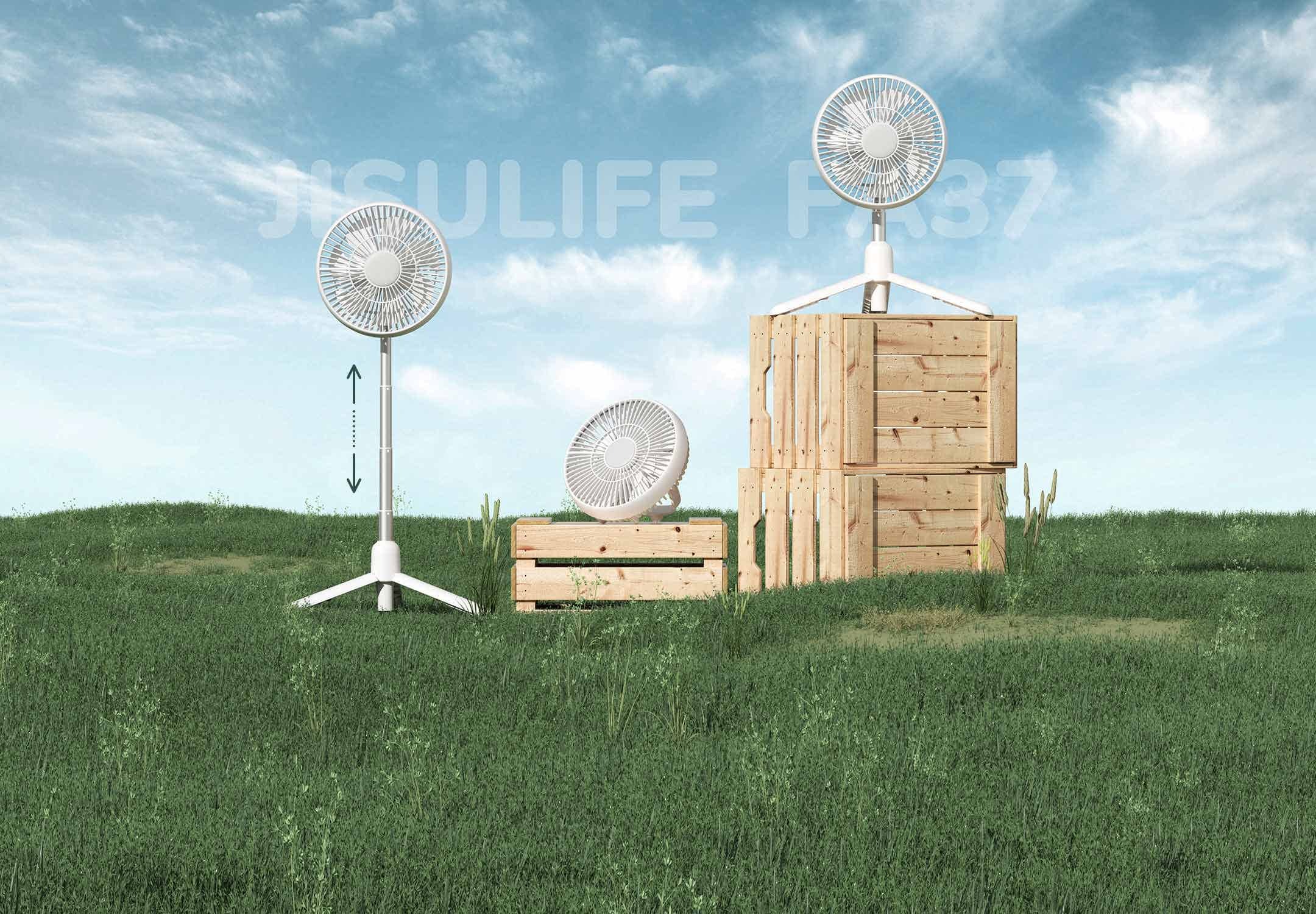 JISULIFE FA37 Retractable Rechargeable Ceiling fan 