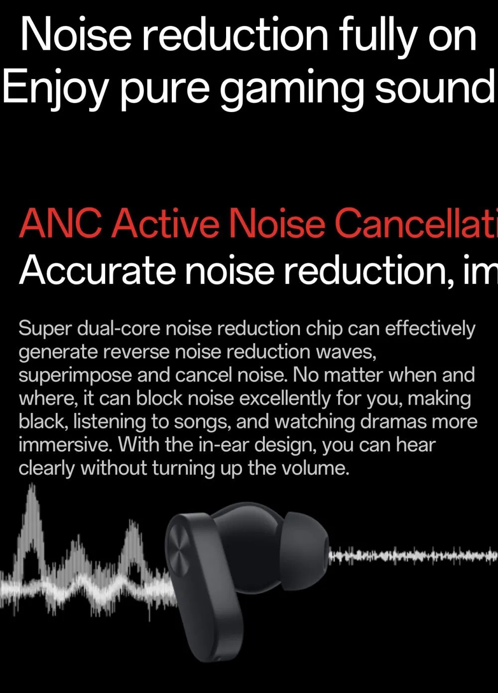 OnePlus Buds Ace ANC Earbuds